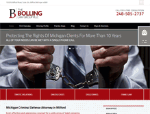 Tablet Screenshot of bollinglawgroup.com
